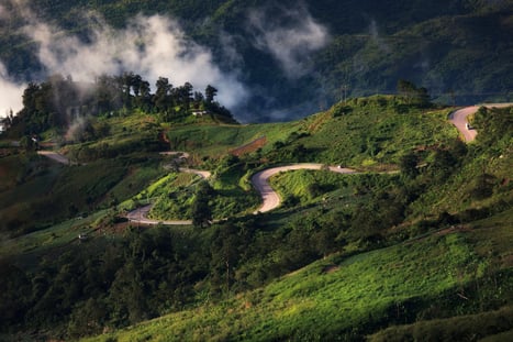 Rural Road in Thailand